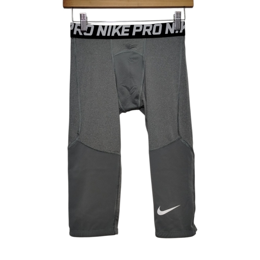 Nike Pro Big Boys Cool Compression‎ 3/4 Athletic Tights Sz Large